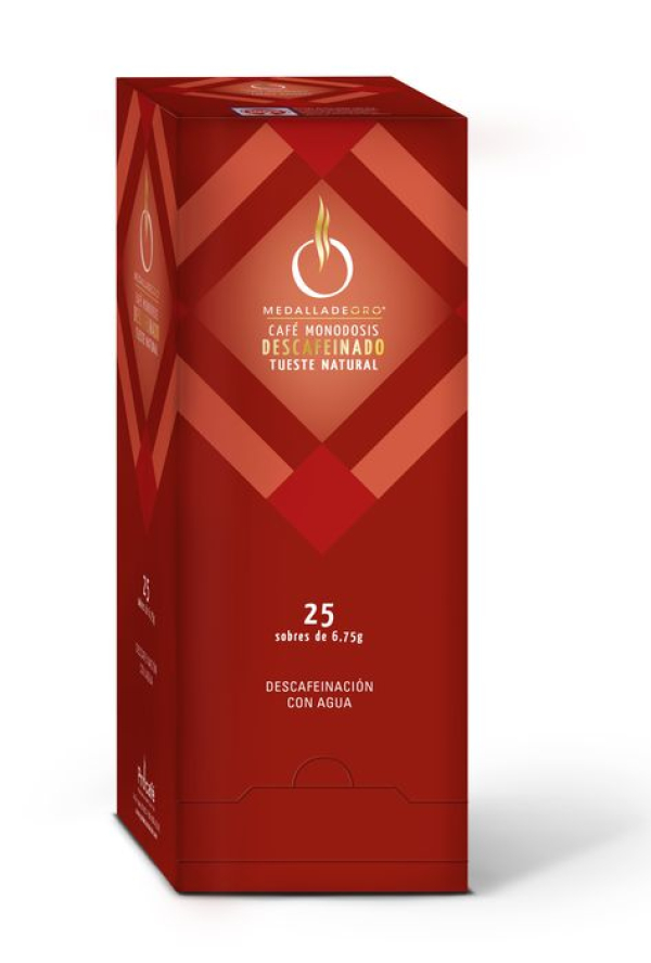 BRASILIA MEDALLA DE ORO MONODOSIS DESCAFEINADO C25