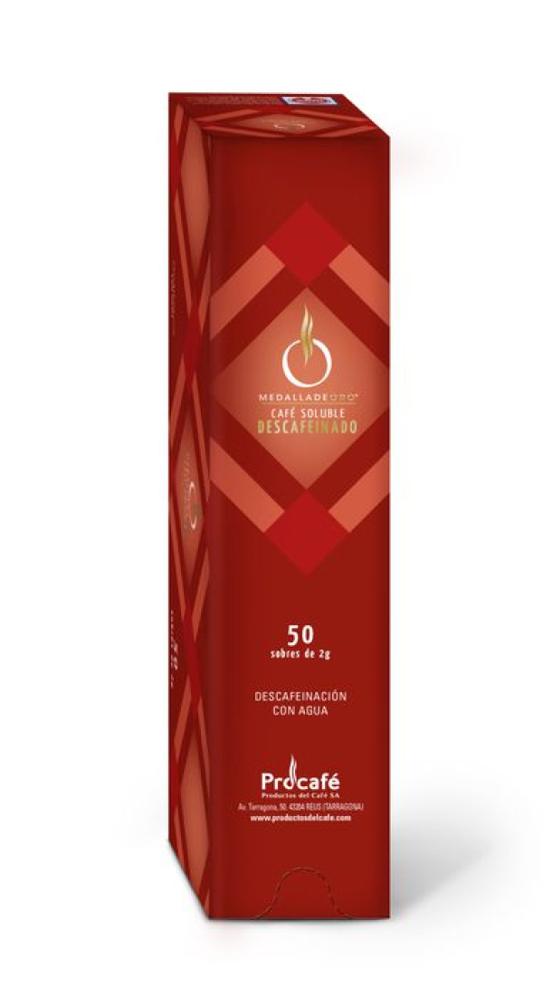 MEDALLA DE ORO SOLUBLE DESCAFEINADO 50 SOBRES