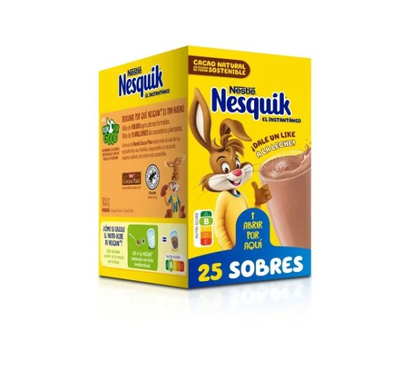 NESQUIK CACAO 25 SOBRES