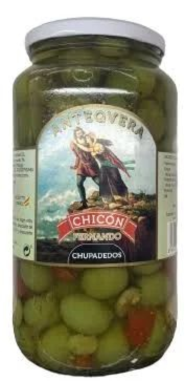 ACEITUNAS CHICON TARRO CHUPADEOS 900 GR.1UN.