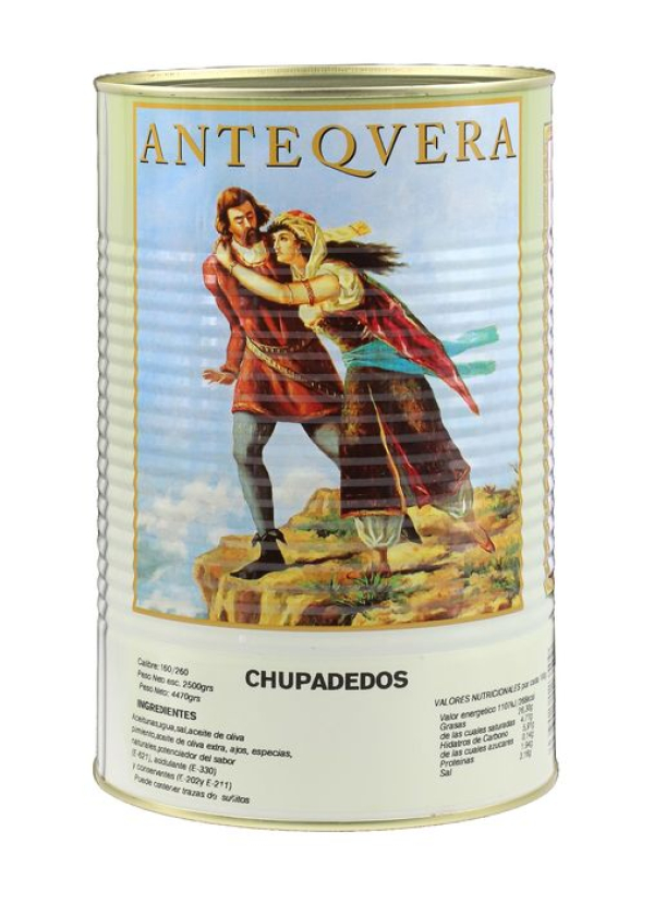 ACEITUNAS CHICON LATA CHUPADEOS 2,5KG.1UN.